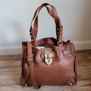 JUICY COUTURE Brown Pebble Leather DAYDREAMER Purse